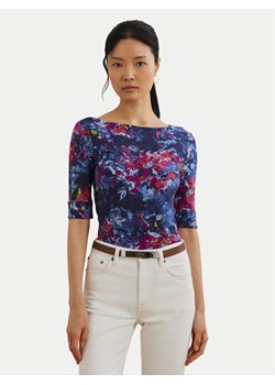 LAUREN RALPH LAUREN Bluzka 200971065001 Granatowy Slim Fit ze sklepu MODIVO w kategorii Bluzki damskie - zdjęcie 184287945