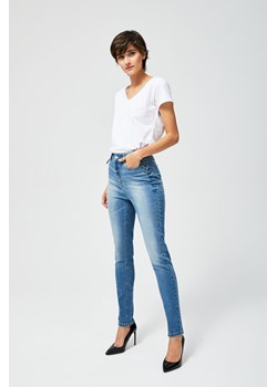 Jeansy high waist ze sklepu Moodo.pl w kategorii Jeansy damskie - zdjęcie 184290045