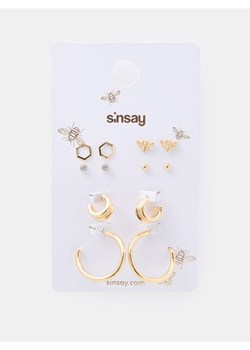 Sinsay - Kolczyki 6 pack - złoty ze sklepu Sinsay w kategorii Kolczyki - zdjęcie 184290319