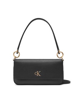 Calvin Klein Jeans Torebka Minimal Monogram Shoulder Pouch LV04K3161G Czarny ze sklepu MODIVO w kategorii Torebki damskie - zdjęcie 184290566