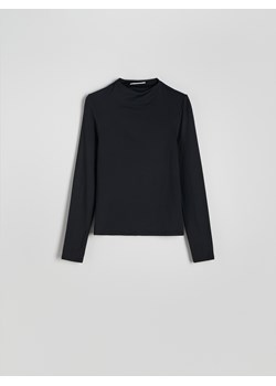 Reserved - Gładki longsleeve - czarny ze sklepu Reserved w kategorii Bluzki damskie - zdjęcie 184293566