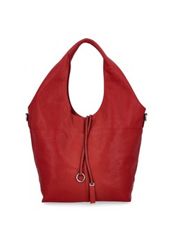 Torebka Damska Shopper Bag firmy Hernan HB0325 Czerwona ze sklepu PaniTorbalska w kategorii Torby Shopper bag - zdjęcie 184293956