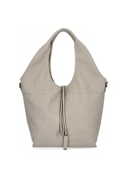Torebka Damska Shopper Bag firmy Hernan HB0325 Jasno Szara ze sklepu PaniTorbalska w kategorii Torby Shopper bag - zdjęcie 184294009