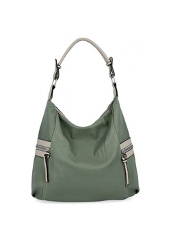 Uniwersalna Torebka Damska firmy Hernan HB0377 Jasno Zielona/Beżowa ze sklepu PaniTorbalska w kategorii Torby Shopper bag - zdjęcie 184294215