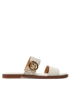 Klapki MICHAEL Michael Kors Vera Sandal 40S4VEFS1B Écru ze sklepu eobuwie.pl w kategorii Klapki damskie - zdjęcie 184295648
