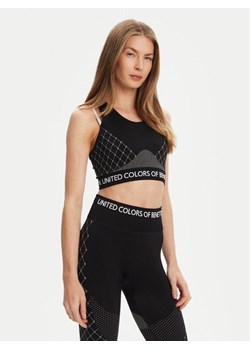 United Colors Of Benetton Biustonosz sportowy 3SW63H00I Czarny ze sklepu MODIVO w kategorii Biustonosze - zdjęcie 184295838