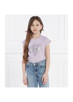 Guess T-shirt | Regular Fit ze sklepu Gomez Fashion Store w kategorii Bluzki dziewczęce - zdjęcie 184296369