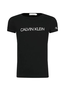 Calvin Klein Jeans T-shirt INSTITUTIONAL | Slim Fit ze sklepu Gomez Fashion Store w kategorii Bluzki dziewczęce - zdjęcie 184296459