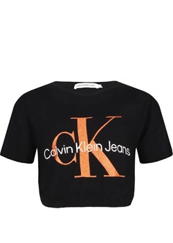 Calvin Klein Jeans T-shirt | Cropped Fit ze sklepu Gomez Fashion Store w kategorii Bluzki dziewczęce - zdjęcie 184296705