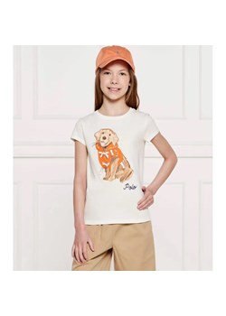 POLO RALPH LAUREN T-shirt | Regular Fit ze sklepu Gomez Fashion Store w kategorii Bluzki dziewczęce - zdjęcie 184296807