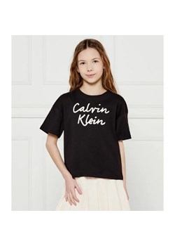 Calvin Klein Jeans T-shirt | Relaxed fit ze sklepu Gomez Fashion Store w kategorii Bluzki dziewczęce - zdjęcie 184296868