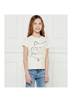 Karl Lagerfeld Kids T-shirt | Regular Fit ze sklepu Gomez Fashion Store w kategorii Bluzki dziewczęce - zdjęcie 184297117