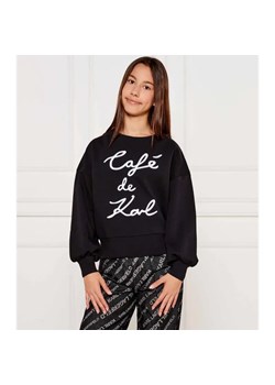 Karl Lagerfeld Kids Bluza CAFÉ DE KARL | Regular Fit ze sklepu Gomez Fashion Store w kategorii Bluzy dziewczęce - zdjęcie 184297146