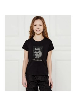 Karl Lagerfeld Kids T-shirt | Regular Fit ze sklepu Gomez Fashion Store w kategorii Bluzki dziewczęce - zdjęcie 184297158