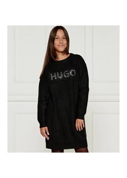 HUGO KIDS Sukienka | z dodatkiem wełny ze sklepu Gomez Fashion Store w kategorii Sukienki dziewczęce - zdjęcie 184297336