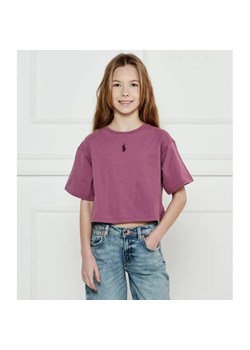 POLO RALPH LAUREN T-shirt | Cropped Fit ze sklepu Gomez Fashion Store w kategorii Bluzki dziewczęce - zdjęcie 184297428