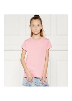 POLO RALPH LAUREN T-shirt | Regular Fit ze sklepu Gomez Fashion Store w kategorii Bluzki dziewczęce - zdjęcie 184297588