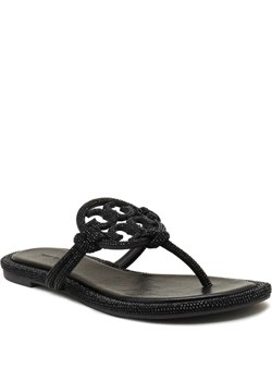 TORY BURCH Skórzane japonki MILLER KNOTTED PAVE ze sklepu Gomez Fashion Store w kategorii Klapki damskie - zdjęcie 184297629