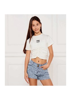 Pinko UP T-shirt | Cropped Fit ze sklepu Gomez Fashion Store w kategorii Bluzki dziewczęce - zdjęcie 184297738