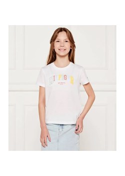 Tommy Hilfiger T-shirt | Regular Fit ze sklepu Gomez Fashion Store w kategorii Bluzki dziewczęce - zdjęcie 184297759