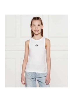 Calvin Klein Jeans Top | Slim Fit ze sklepu Gomez Fashion Store w kategorii Bluzki dziewczęce - zdjęcie 184297776