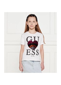 Guess T-shirt | Regular Fit ze sklepu Gomez Fashion Store w kategorii Bluzki dziewczęce - zdjęcie 184297827