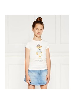 POLO RALPH LAUREN T-shirt | Regular Fit ze sklepu Gomez Fashion Store w kategorii Bluzki dziewczęce - zdjęcie 184297835