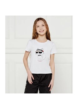 Karl Lagerfeld Kids T-shirt | Regular Fit ze sklepu Gomez Fashion Store w kategorii Bluzki dziewczęce - zdjęcie 184297859