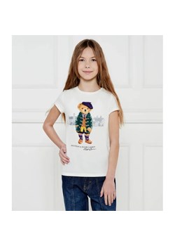 POLO RALPH LAUREN T-shirt | Regular Fit ze sklepu Gomez Fashion Store w kategorii Bluzki dziewczęce - zdjęcie 184297896