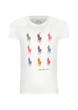 POLO RALPH LAUREN T-shirt | Regular Fit ze sklepu Gomez Fashion Store w kategorii Bluzki dziewczęce - zdjęcie 184297898