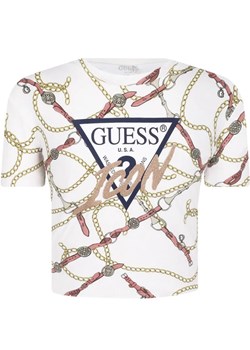 Guess T-shirt | Cropped Fit ze sklepu Gomez Fashion Store w kategorii Bluzki dziewczęce - zdjęcie 184297908