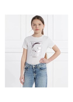 Guess T-shirt | Regular Fit ze sklepu Gomez Fashion Store w kategorii Bluzki dziewczęce - zdjęcie 184297926