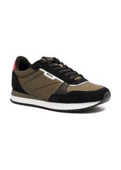 BOSS BLACK Sneakersy KAI_RUNN_MESD | z dodatkiem skóry ze sklepu Gomez Fashion Store w kategorii Buty sportowe męskie - zdjęcie 184298717
