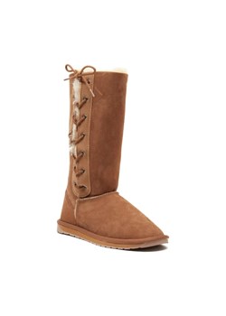 EMU Australia Skórzane śniegowce Platinum Hi Lace | z dodatkiem wełny ze sklepu Gomez Fashion Store w kategorii Śniegowce damskie - zdjęcie 184298735