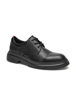HUGO Skórzane derby Rikky ze sklepu Gomez Fashion Store w kategorii Półbuty męskie - zdjęcie 184298749