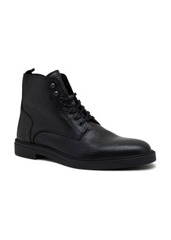 BOSS BLACK Skórzane buty Calev_Halb ze sklepu Gomez Fashion Store w kategorii Buty zimowe męskie - zdjęcie 184298926