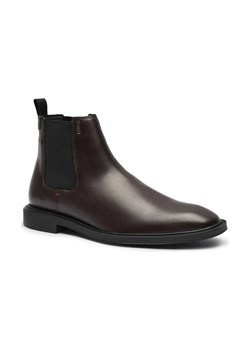 HUGO Skórzane sztyblety Gryff Cheb lt ze sklepu Gomez Fashion Store w kategorii Buty zimowe męskie - zdjęcie 184298956
