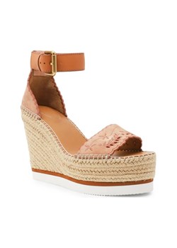 See By Chloé Skórzane koturny GLYN EMBROIDERY ze sklepu Gomez Fashion Store w kategorii Sandały damskie - zdjęcie 184299077