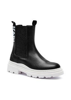 Karl Lagerfeld Kids Skórzane sztyblety ze sklepu Gomez Fashion Store w kategorii Buty zimowe dziecięce - zdjęcie 184299129