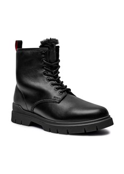 HUGO Skórzane buty wysokie RYAN ze sklepu Gomez Fashion Store w kategorii Buty zimowe męskie - zdjęcie 184299328