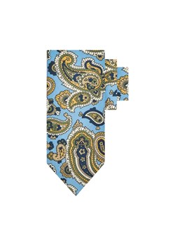 Oscar Jacobson Lniany krawat Paisley | z dodatkiem jedwabiu ze sklepu Gomez Fashion Store w kategorii Krawaty - zdjęcie 184299497