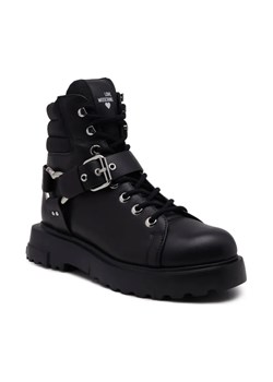 Love Moschino Skórzane botki ze sklepu Gomez Fashion Store w kategorii Workery damskie - zdjęcie 184299508