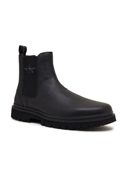 Calvin Klein Jeans Skórzane sztyblety EVA MID CHELSEA ze sklepu Gomez Fashion Store w kategorii Buty zimowe męskie - zdjęcie 184299809