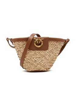 Pinko Torba plażowa LOVE SUMMER BUCKET RAFIA | z dodatkiem skóry ze sklepu Gomez Fashion Store w kategorii Torby letnie - zdjęcie 184300005