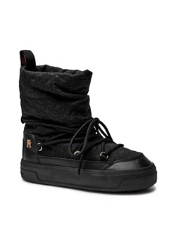Tommy Hilfiger Śniegowce LACE-UP MONOGRAM SNOWBOOT ze sklepu Gomez Fashion Store w kategorii Śniegowce damskie - zdjęcie 184300456