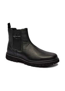 Calvin Klein Jeans Skórzane sztyblety EVA MID CHELSEA ze sklepu Gomez Fashion Store w kategorii Buty zimowe męskie - zdjęcie 184300549