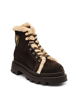 BLAUER Skórzane trapery KIMMEL 06 | shearling ze sklepu Gomez Fashion Store w kategorii Workery damskie - zdjęcie 184300828