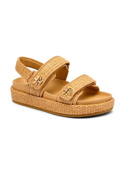 TORY BURCH Sandały KIRA | z dodatkiem skóry ze sklepu Gomez Fashion Store w kategorii Sandały damskie - zdjęcie 184300886