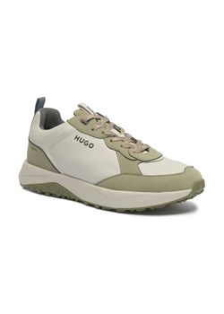 HUGO Sneakersy Kane_Runn_Nanu | z dodatkiem skóry ze sklepu Gomez Fashion Store w kategorii Buty sportowe męskie - zdjęcie 184301139
