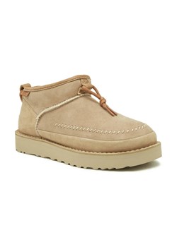 UGG Skórzane śniegowce W ULTRA MINI CRAFTED REGENERATE | z dodatkiem wełny ze sklepu Gomez Fashion Store w kategorii Śniegowce damskie - zdjęcie 184301158